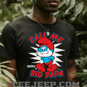 The Smurfs Call Me Big Papa Smurf Retro Cartoon Shirt