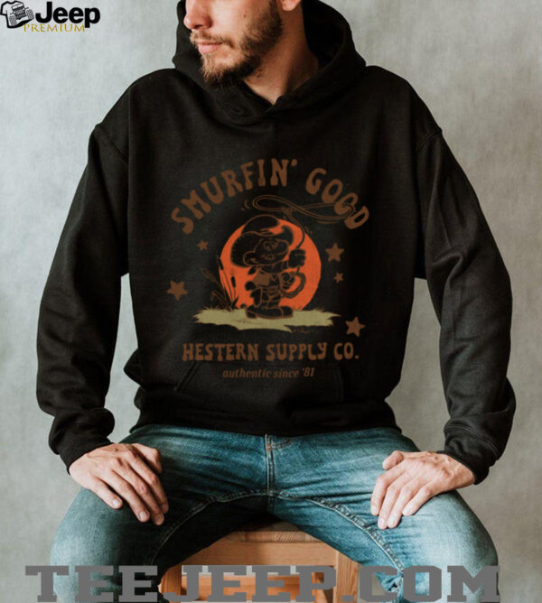 The Smurfs Smurfin’ Good Western Supply Co Cartoon Shirt