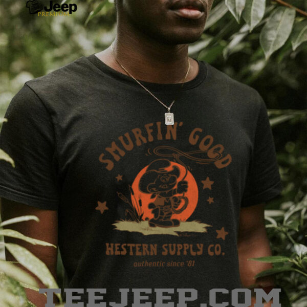 The Smurfs Smurfin’ Good Western Supply Co Cartoon Shirt