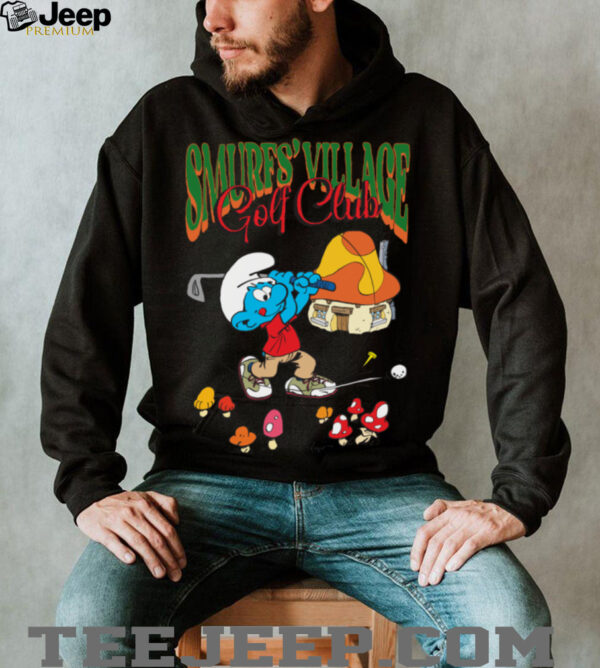 The Smurfs Smurf’s Village Golf Club Retro Cartoon Shirt
