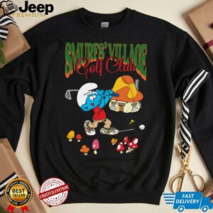 The Smurfs Smurf's Village Golf Club Retro Cartoon Shirt