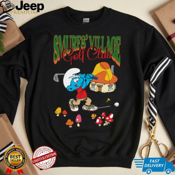 The Smurfs Smurf’s Village Golf Club Retro Cartoon Shirt
