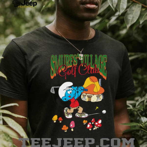 The Smurfs Smurf’s Village Golf Club Retro Cartoon Shirt