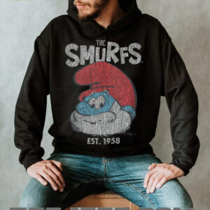 The Smurfs Vintage Papa Smurf Est. 1958 Retro Cartoon Shirt