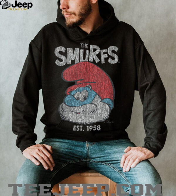 The Smurfs Vintage Papa Smurf Est. 1958 Retro Cartoon Shirt