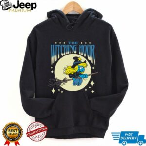 The Smurfs Witching Hour Smurfette Halloween Retro Cartoon  Shirt