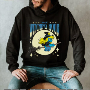The Smurfs Witching Hour Smurfette Halloween Retro Cartoon  Shirt