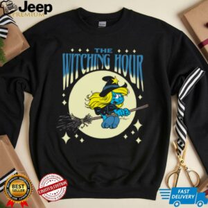 The Smurfs Witching Hour Smurfette Halloween Retro Cartoon Shirt