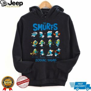The Smurfs Zodiac Signs Cute Retro Cartoon Shirt