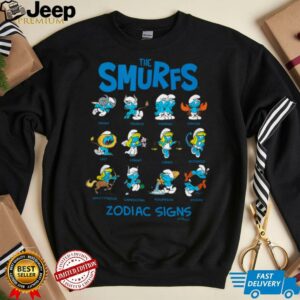 The Smurfs Zodiac Signs Cute Retro Cartoon Shirt
