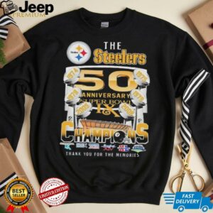 The Steelers 50th Anniversary Super Bowl 6 Time Champions shirt
