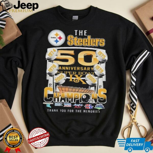 The Steelers 50th Anniversary Super Bowl 6 Time Champions shirt