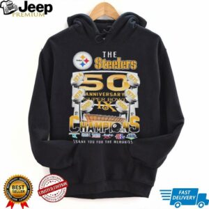 The Steelers 50th Anniversary Super Bowl 6 Time Champions shirt