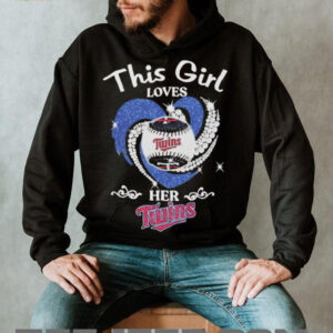 This girl love Minnesota Twins baseball heart diamond