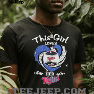 This girl love Minnesota Twins baseball heart diamond