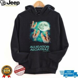 Three Alligator Alcatraz Everglades Florida under moon shirt