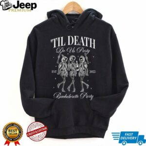 Til Death Do Us Party Retro Halloween Bachelorette Matching Shirt