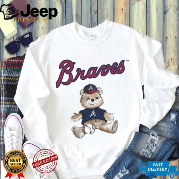Tiny Turnip Teddy Bear X Atlanta Braves Baseball T shirt