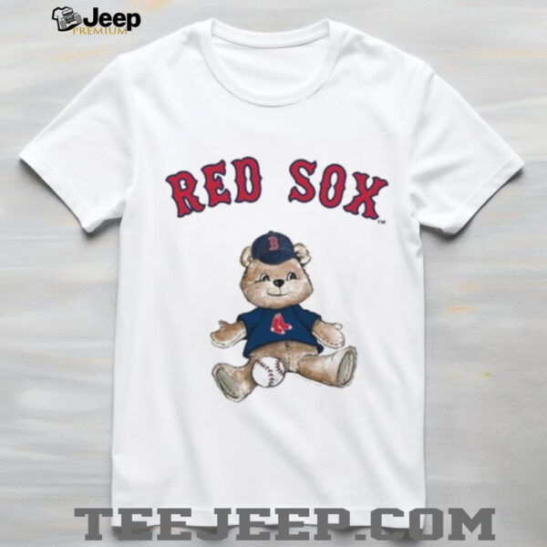 Tiny Turnip Teddy Bear X Boston Red Sox Baseball T shirt