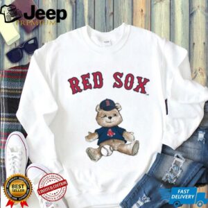 Tiny Turnip Teddy Bear X Boston Red Sox Baseball T shirt
