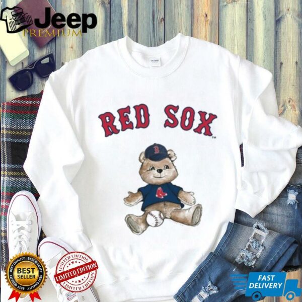 Tiny Turnip Teddy Bear X Boston Red Sox Baseball T shirt