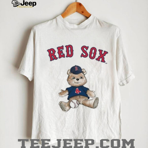 Tiny Turnip Teddy Bear X Boston Red Sox Baseball T shirt
