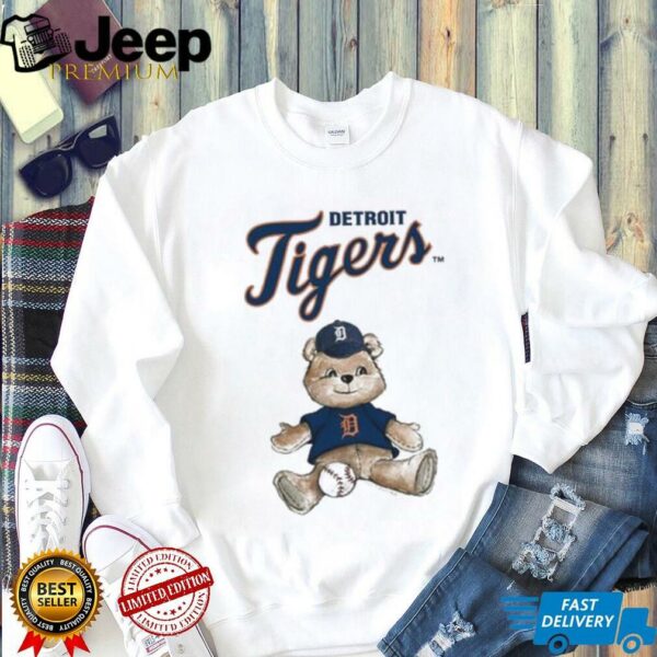 Tiny Turnip Teddy Bear X Detroit Tigers Baseball T shirt