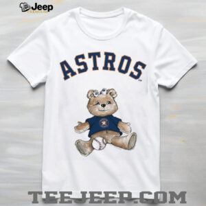 Tiny Turnip Teddy Bear X Houston Astros Baseball T shirt