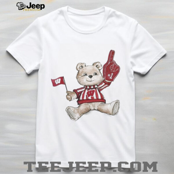 Tiny Turnip Teddy Bear X Wisconsin Badgers T shirt