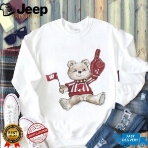 Tiny Turnip Teddy Bear X Wisconsin Badgers T shirt