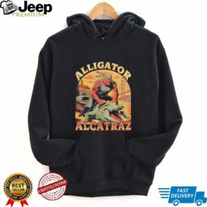 Trump riding Alcatraz Alligator 2025 shirt
