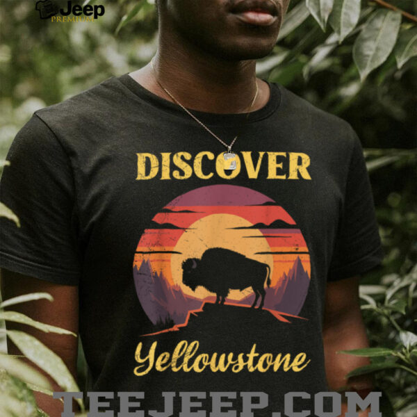 USA DISCOVER YELLOWSTONE Wyoming NATIONAL PARK Yellowstone T Shirt