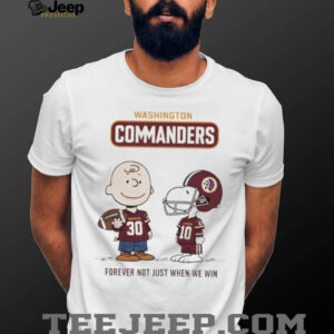 Washington Commanders Charlie Brown Snoopy Commanders Forever Not Just When...