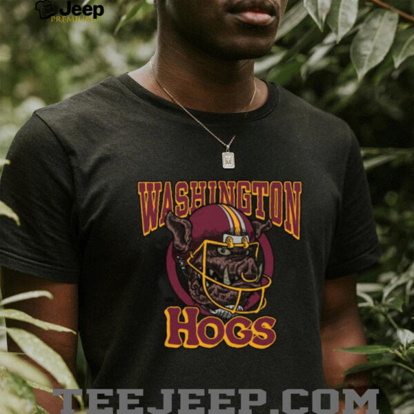 Washington Commanders Homage The Hogs Tri Blend Shirt