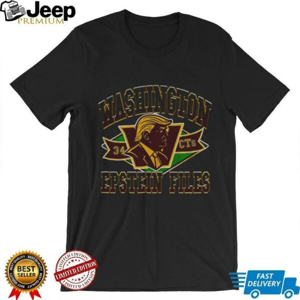 Washington Epstein Files Commanders 34 CTs shirt
