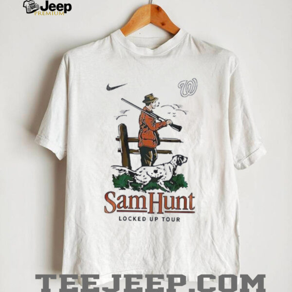 Washington Nationals x Sam Hunt summer tour locked up tour shirt