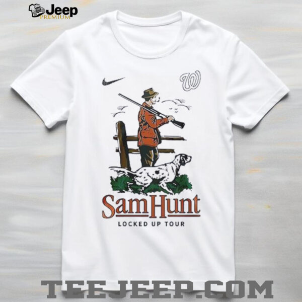 Washington Nationals x Sam Hunt summer tour locked up tour shirt