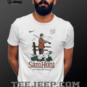 Washington Nationals x Sam Hunt summer tour locked up tour shirt