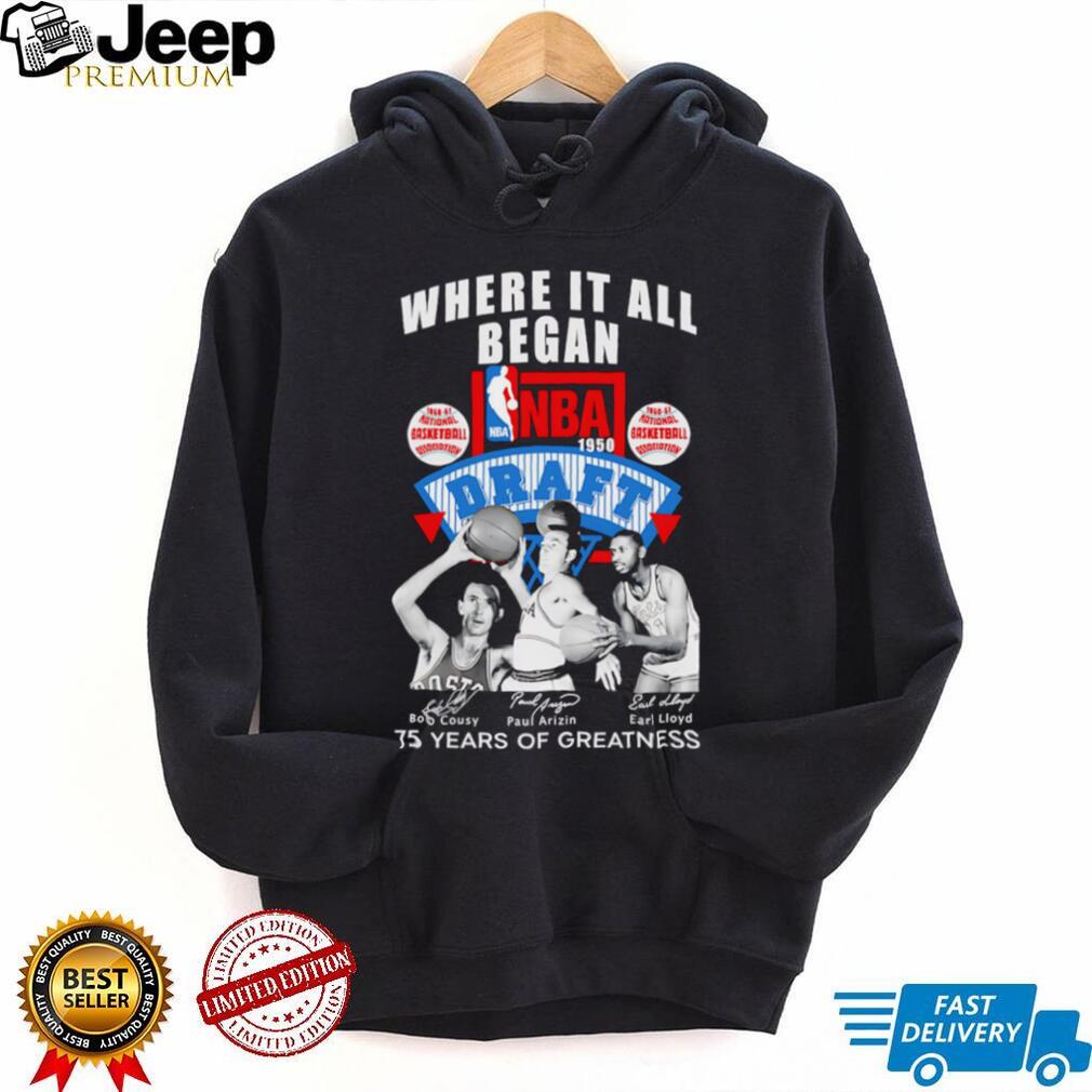 Where it all began NBA Draft 75 years of greatness shirt Where it all began NBA Draft 75 years of greatness shirt