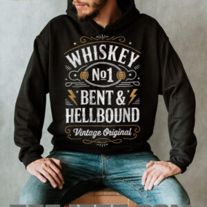 Whiskey Bent And Hellbound Funny Whiskey Cowboy Cowgirl Fun T Shirt