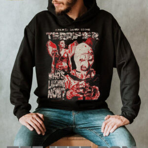 Who's Laughing Now Grunge Poster Horror Movie T Shirt