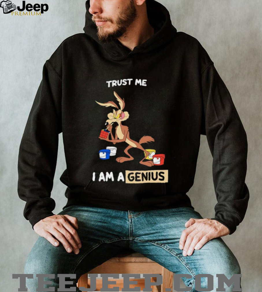 Wile E. Coyote sketching an elaborate plan