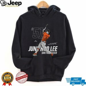Womens Dynamic Pose Jung Hoo Lee San Francisco Baseball MLBPA Shirt