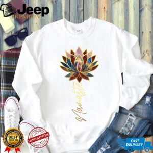 Womens Lotus Flower Namaste Yoga Meditation Japanese Zen Buddhism V Neck T Shirt