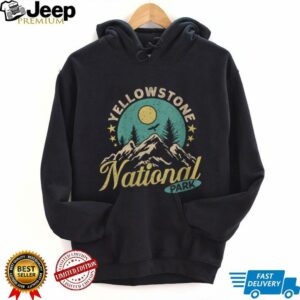 Womens Montana YELLOWSTON NATIONAL PARK Funny Wyoming Shirt