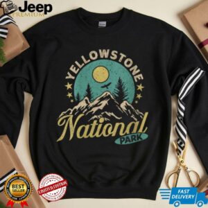 Womens Montana YELLOWSTON NATIONAL PARK Funny Wyoming Shirt