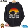 Womens Montana YELLOWSTON NATIONAL PARK Funny Wyoming Shirt