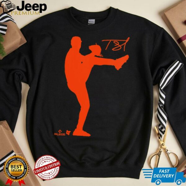 Womens Tarik Skubal   Silhouette (Navy)   Detroit Baseball Shirt