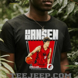 Yang Hansen Portland Trail Blazers Premiere basketball retro shirt