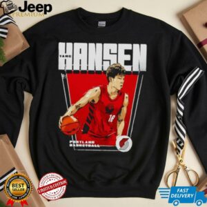 Yang Hansen Portland Trail Blazers Premiere basketball retro shirt